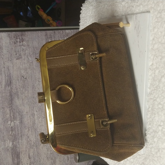 Vintage Roger Van S. Suede and Leather Stchel - Picture 1 of 9